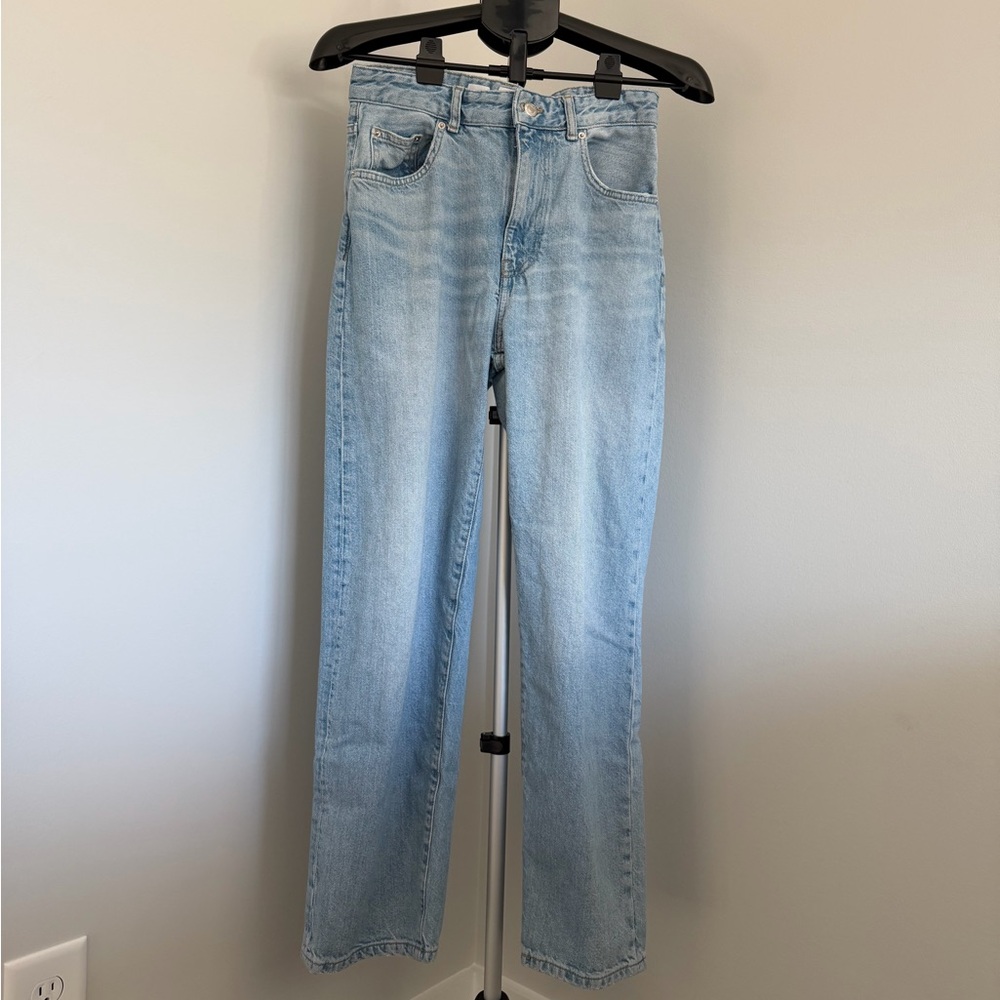 Denim Bershka | Jeans | Bershka The Baggy Light Wash Straight Leg Jeans